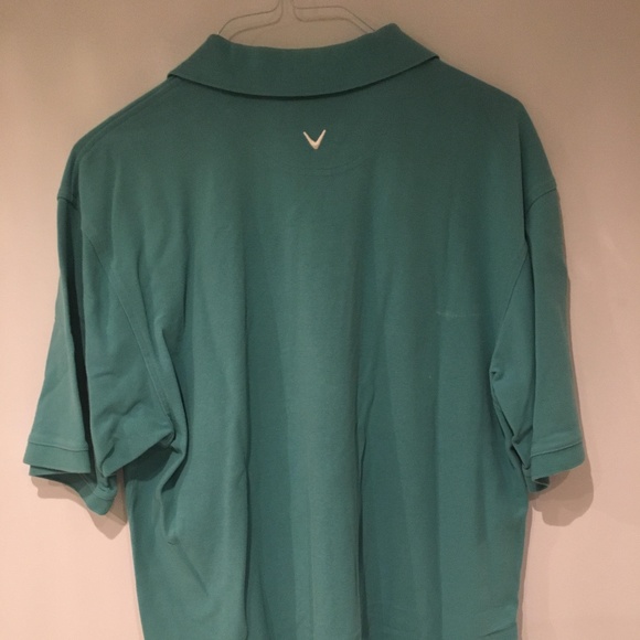 Men's Teal Callaway Golf Polo Tee Embroidred Logo - Picture 3 of 6
